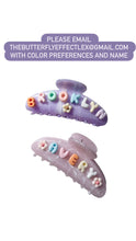 Load image into Gallery viewer, CUSTOM NAME CLAW CLIP
